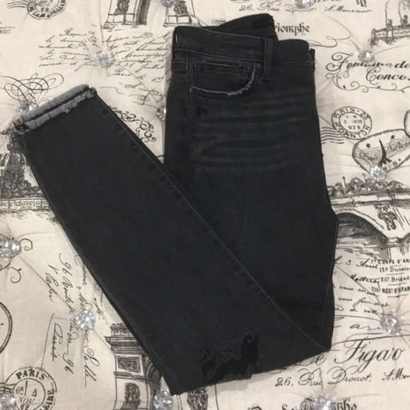 Joe's Charlie High Waisted Fray Ankle Hem Jeans - Picture 8 of 8